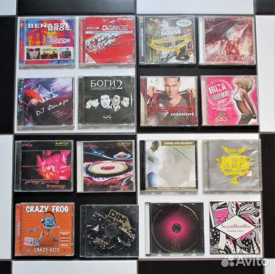 CD-диски сборники клубной музыки транс хаус