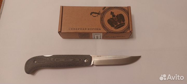 Нож северная корона Fin-Track AUS-10 micarta