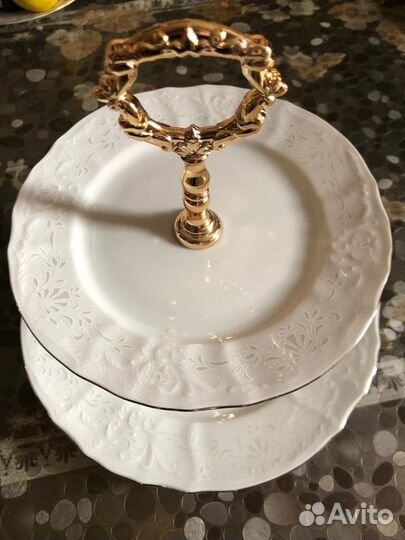 Ваза/этажерка для фруктов Богемия