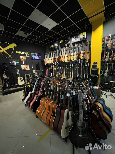 Гитара электро акустическая новая JET