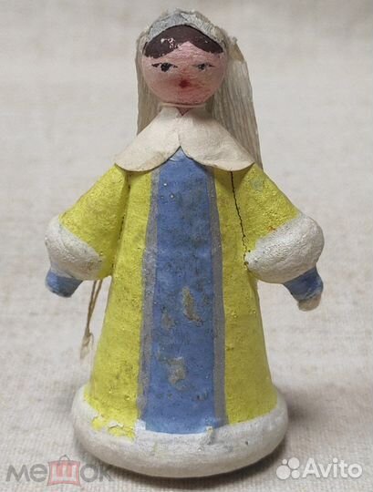 Ёлочная игрушка из картона и гипса 