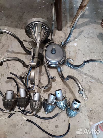 Люстра зик, без плафонов