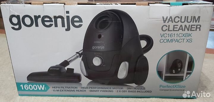 Пылесос Gorenje с мешком новый