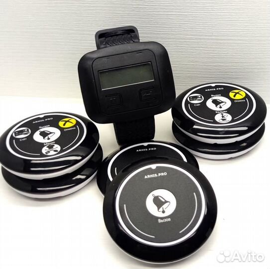 Кнопка вызова официанта в комплекте с часами