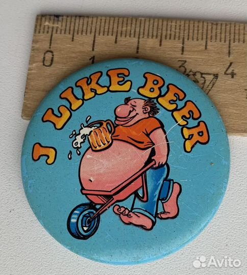 Значок Пиво СССР винтаж 80годы