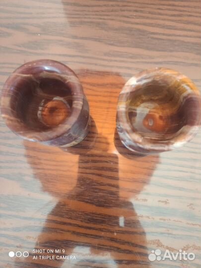 Рюмки из оникса 3 шт