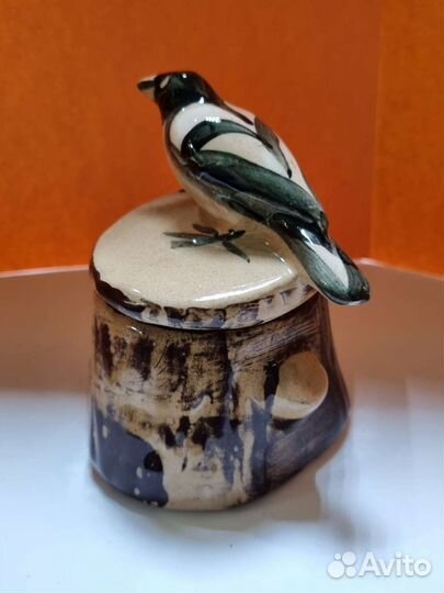 Шкатулка, Гжель. 1993 год