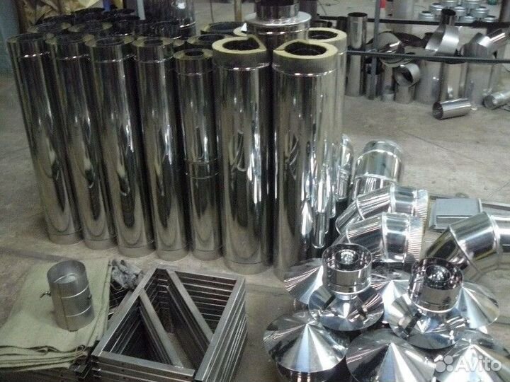 Дымоход 4 м Комплект Прямой Диаметр 200х300