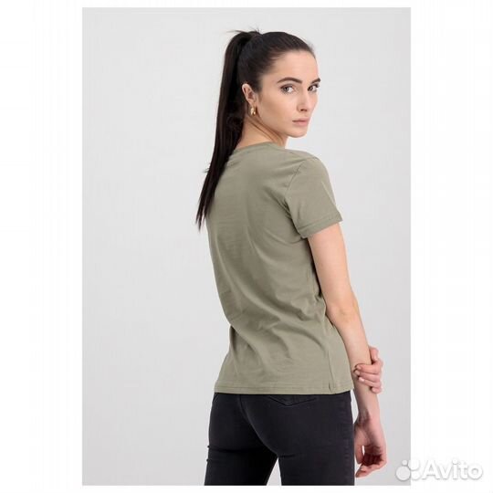 Alpha Industries Women's T-Shirt New Basic olive