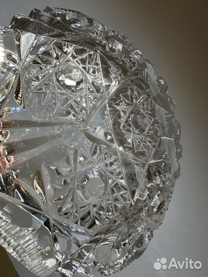 Пепельница хрустальная Богемия, Чехословакия