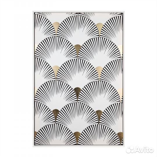 Картина на холсте бело-золотистая 87022 Tomas