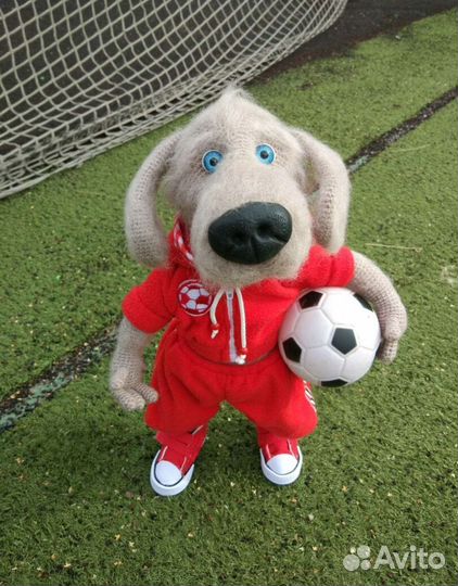 Собака вязаная