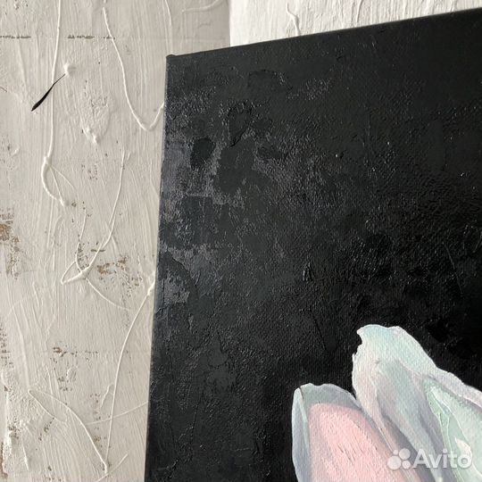 Картина цветы маслом «Сияние»