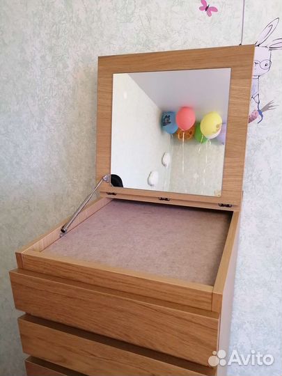 Комод IKEA Мальм с зеркалом 6 ящиков