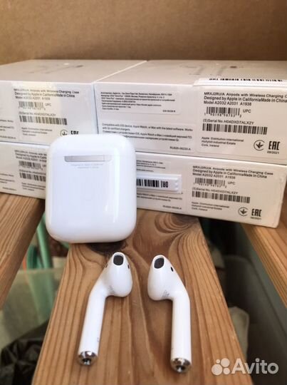 Airpods 2 premium версия 2.0 звучание лучшее новые