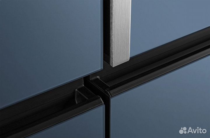 Холодильник weissgauff WCD 590 NoFrost Inverter Premium EcoFresh Blue Glass