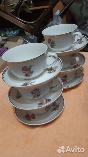 Чайная пара фарфор СССР