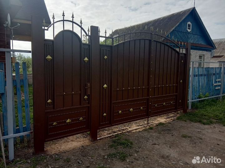 Изготовление ворот, заборов, козырьков, навесов