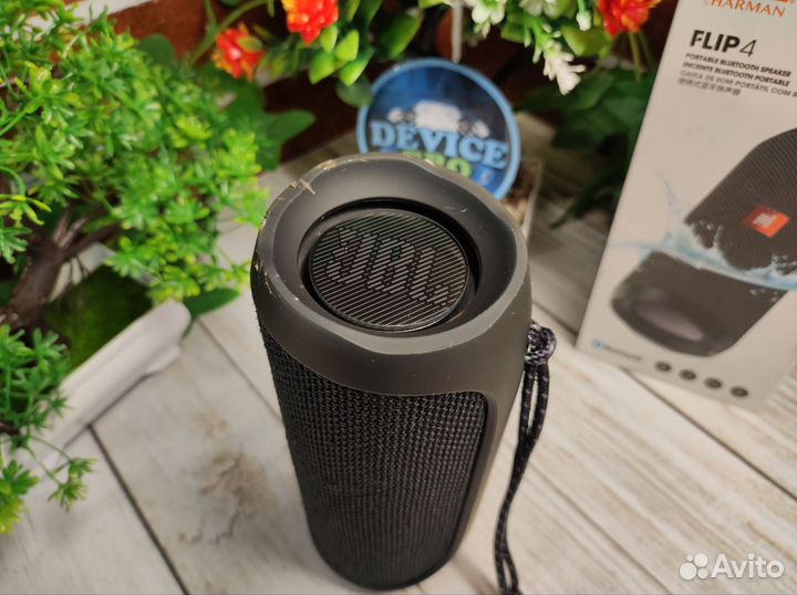 Портативная колонка JBL Flip 4 GG Black Оригинал