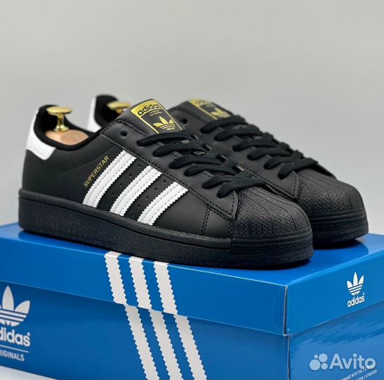 Привлекательные Adidas Superstar Black обувь