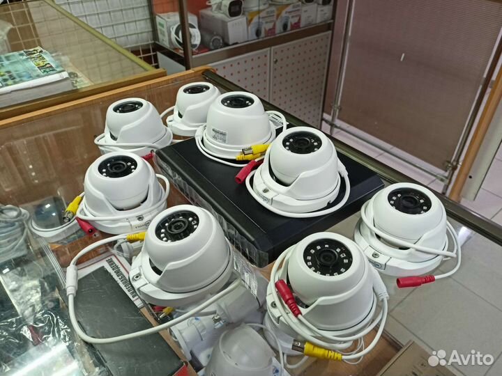 Видеонаблюдение комплект из 4-6-8 камер