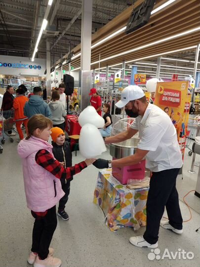 Сладкая вата и поп-корн на праздник