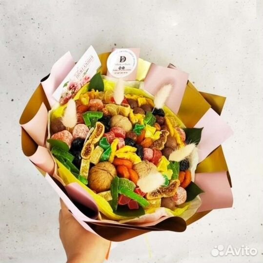 Букет из орехов и сухофруктов. Вкусный букет