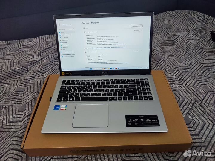 Новый ноутбук Acer Aspire (i5-1135G7, 8Gb,512Gb)