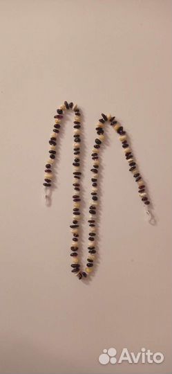 Цепочка для очков янтарь натуральный новая