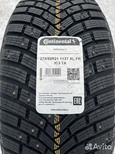 Continental IceContact 3 275/50 R21 113T