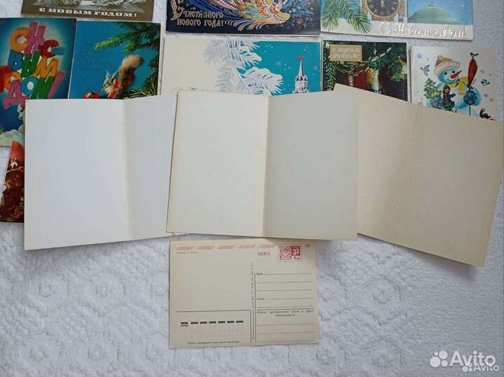 Советские открытки СССР 70 80 годы 20 века чистые