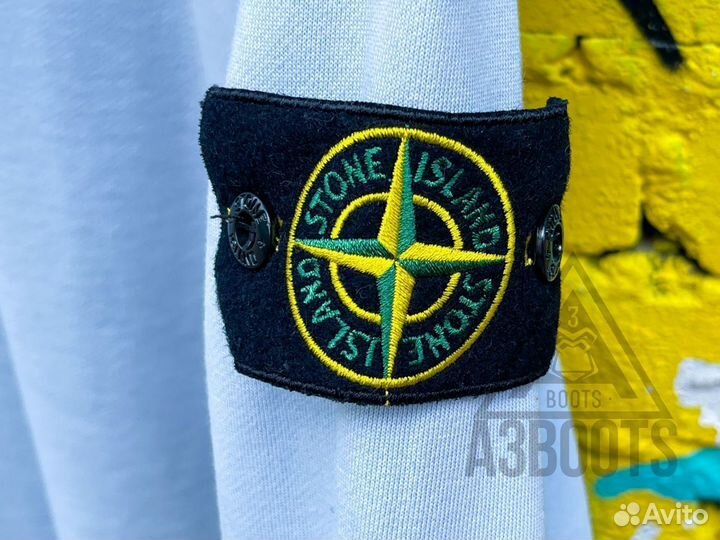 Свитшот Half Zip Stone Island Sky Blue