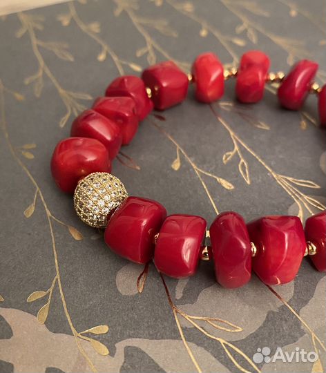 Серьги с кораллом