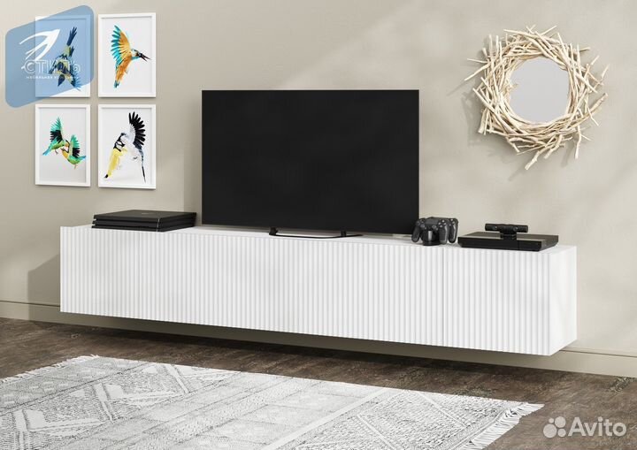 Сканди Тумба для тв Белый