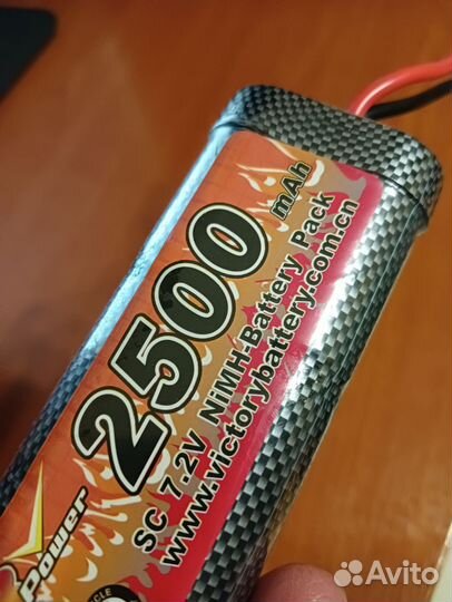 Акумуляторы Ni mh 7.2v 2500 ампер с зарядкой рц