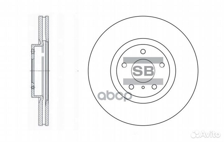 SD4204 диск тормозной передний Nissan Murano 3