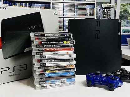 PS3 playstation 3 sony PS3 Slim + 38 игр GTA 5