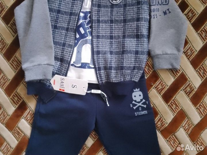 Костюм детский для мальчика тройка sani рост 92