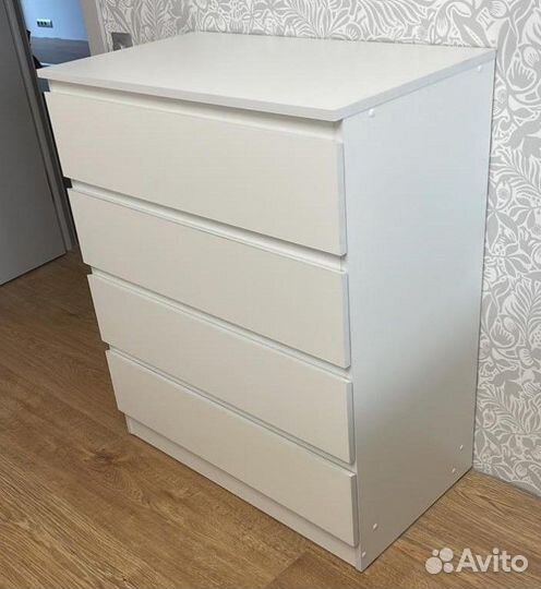 Комод белый мальм 4 ящика Икеа (стиль IKEA)