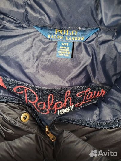 Пуховое пальто для девочки Ralph lauren