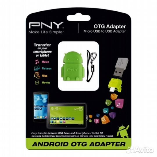Карт ридер PNY OTG USB-microUSB Android
