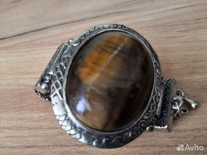 Браслет Серьги СССР Мельхиор Лабродорит