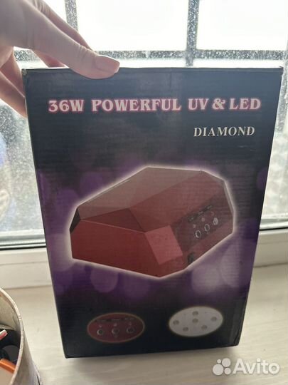 Лампа для сушки ногтей Diamond гибридная UV LED