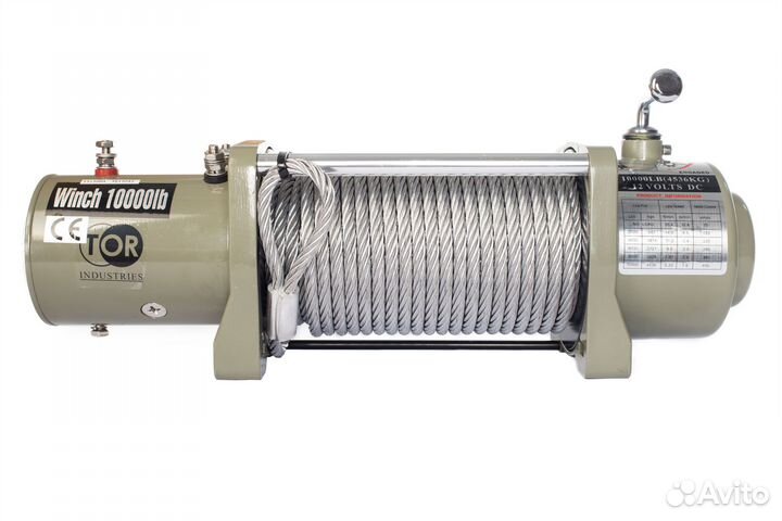 Лебедка автомобильная S10000 12V(4536кг/28м)