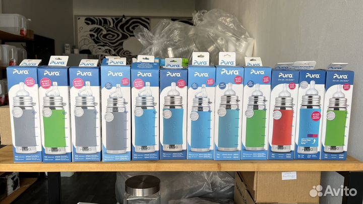 Детские бутылочки Pura для кормления