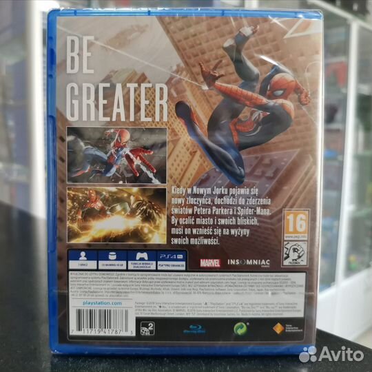 Marvel Человек-паук PS4 (новый)