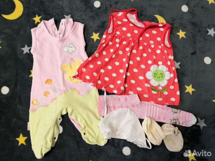 Пакет вещей на девочку 0+