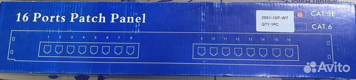 16 ports patch panel 2064-16P-WT