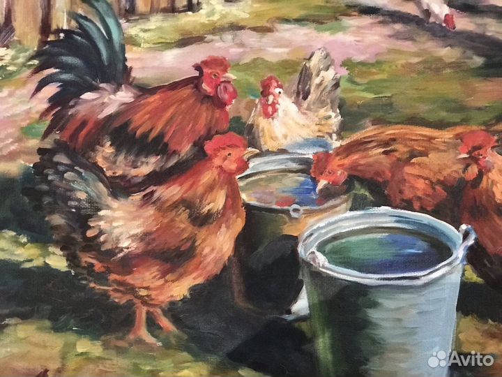 Картина холст масло 30*40