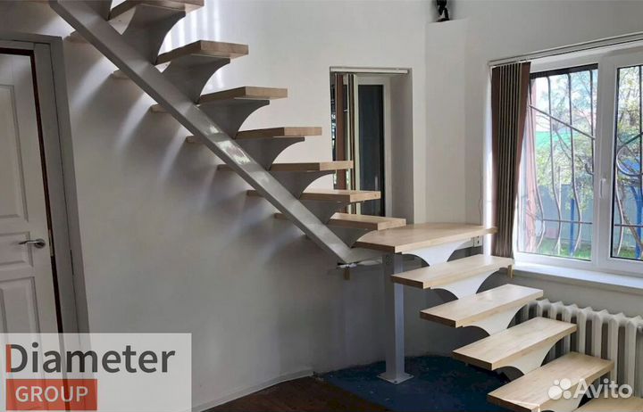 Лестница на каркасе